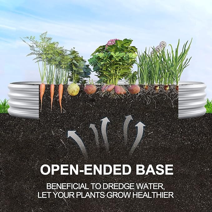 Land Guard Galvanized Raised Garden Bed Kit, 6×3×1ft Raised Garden Boxes Outdoor - Image 5
