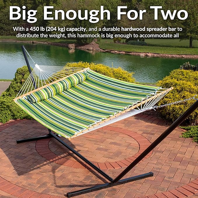 Sunnydaze Quilted Outdoor Hammock - Image 6