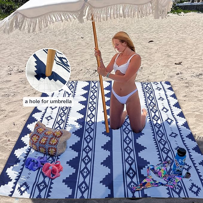 AMMSUN Boho Fringe Umbrella - Image 4