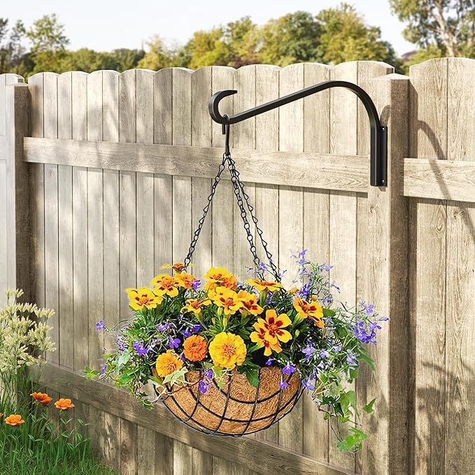 12 Inch 4 Pack Plant Hangers for Indoor/Outdoor Wall Mount - Image 2
