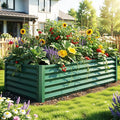 YITAHOME 6x3x1.5 ft Galvanized Raised Garden Bed Kit, Large Metal Planter Box by YITAHOME