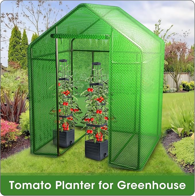 MQFORU 2 Packs Raised Garden Bed Tomato Planter - Image 2