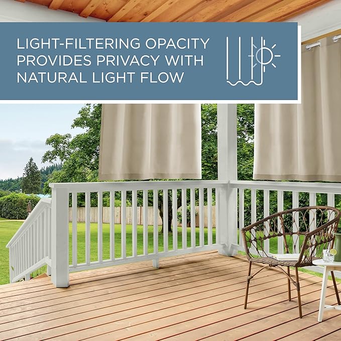Town & Country Basics Cabana Solid Heavyweight Indoor Outdoor Curtains - Image 9