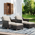 Joyside Wicker Patio Furniture Sets, 4 Pieces Upgraded Large Size Outdoor by Joyside