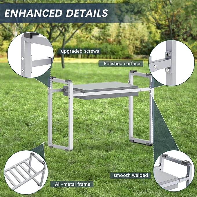 FLINTER Garden Kneeler and Seat, 10.2" Wider Heavy Duty Thick Gardening Bench - Image 4