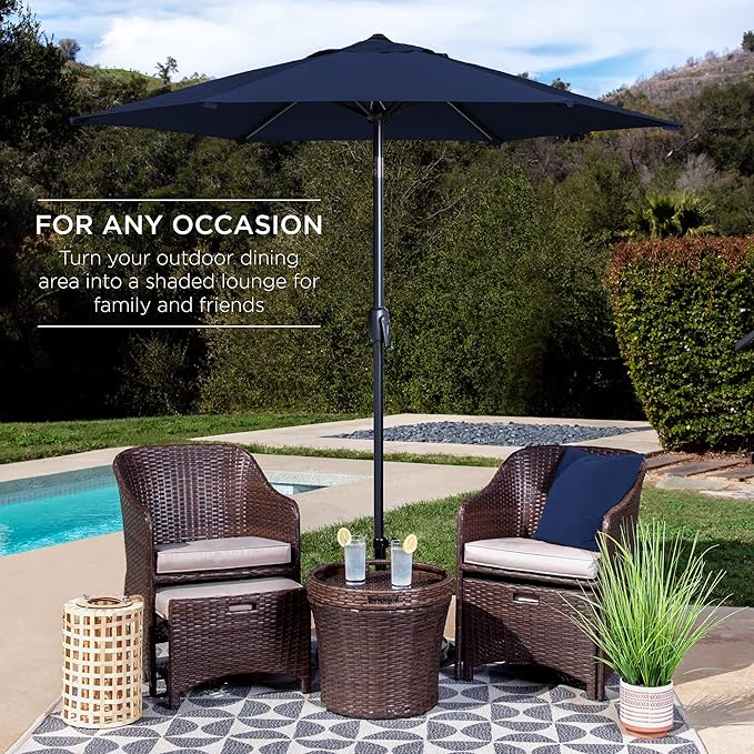 Best Choice Products 7.5ft Heavy-Duty Round Outdoor Market Table Patio Umbrella - Image 3