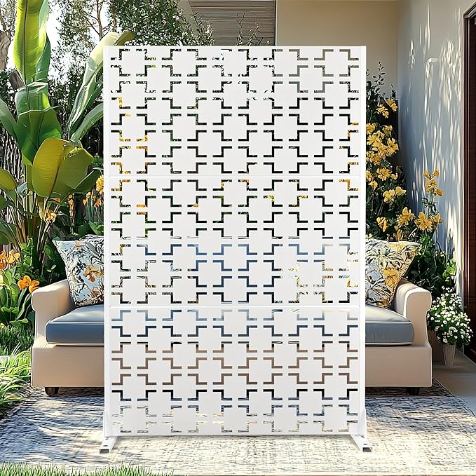 Outdoor Privacy Screen, Freestanding Privacy Fence Panels by FENCY