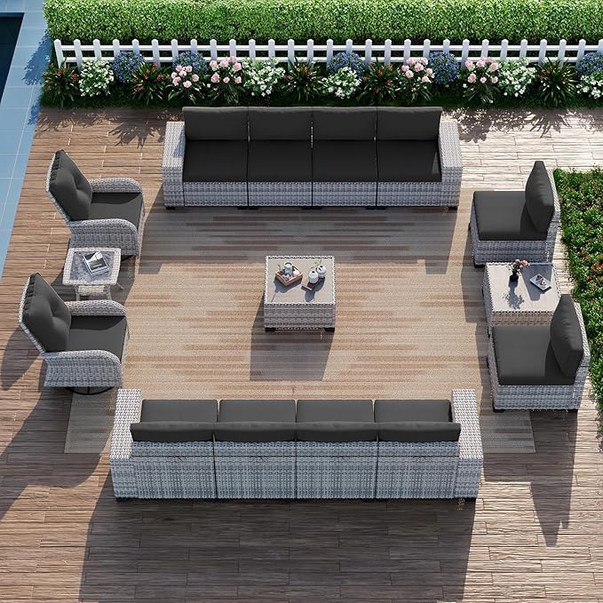 15-Piece Outdoor Patio Furniture Set by MuphyersPatioFurniture
