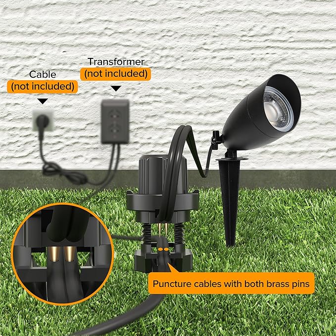 LUTEC 5CCT 12V Low Voltage Landscape Lighting Die-cast Aluminum Spot Lights - Image 2