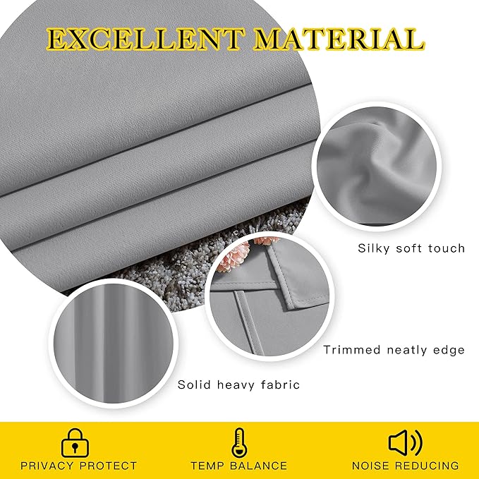 NICETOWN Blackout Curtain for Sliding Glass Door - Image 4