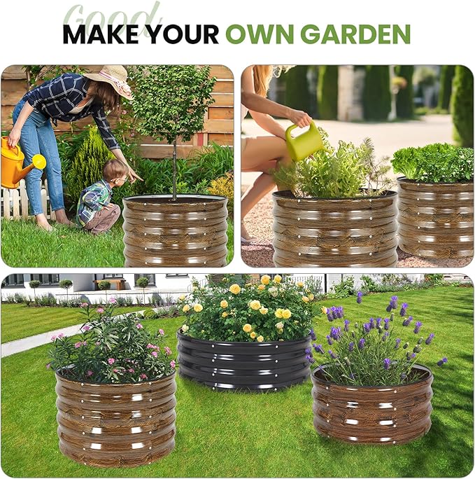 G GOOD GAIN Round Raised Garden Bed - Image 8