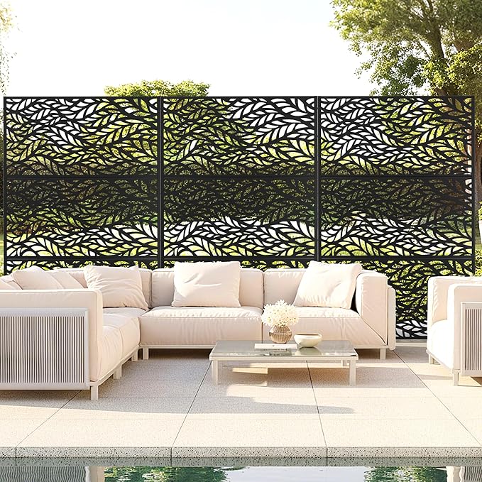 Outdoor Privacy Screen, Freestanding Privacy Fence Panels - Image 9
