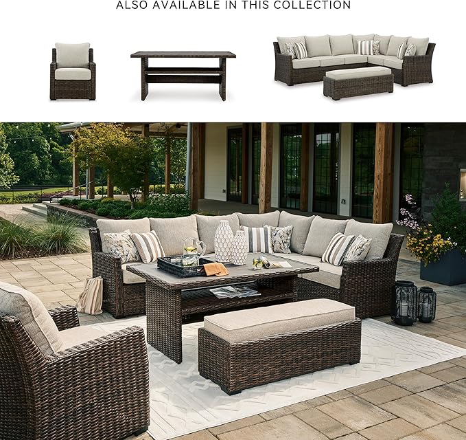 Signature Design by Ashley Brook Ranch Casual Outdoor Multi-use Table - Image 6