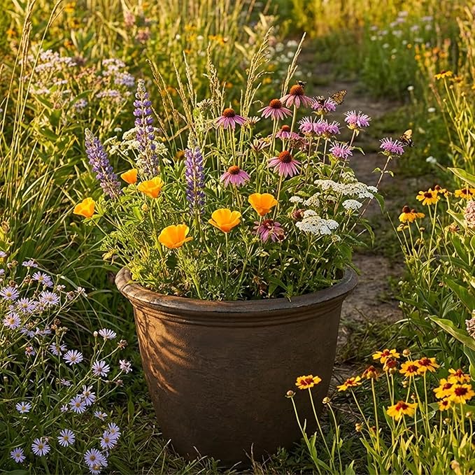 Sunnydaze 20-Inch Anjelica Large Plastic Pot - Image 9