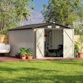 Patiowell 12 x 8 FT Outdoor Storage Shed, Steel Shed Storage House by Patiowell
