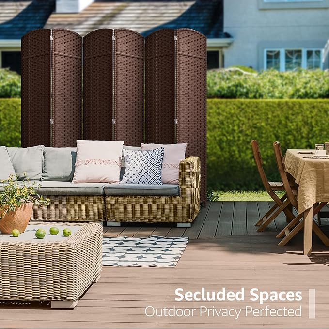 Sorbus 6 Panel Room Divider 6 ft. Tall - Image 4