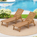 LUE BONA Outdoor Chaise Lounge Chairs Set of 2, HDPS Chaise Lounger, 5 by LUEBONA