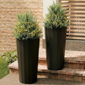 23.6" H Tall Planters for Outdoor Plants, 2 Pack Large Outdoor Planters for by Outdoorchairs