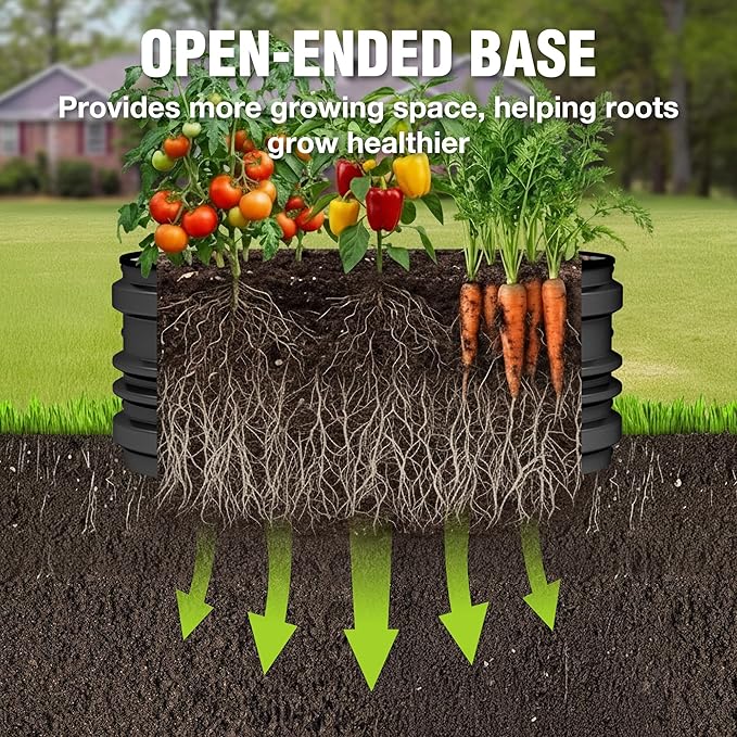 WORKPRO 3PK 2x2x1ft Outdoor Galvanized Raised Garden Bed Kit, Rust & Corrosion - Image 2