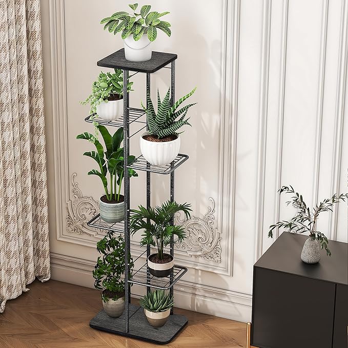 Simple Trending Plant Stand Shelf Indoor Outdoor Waterproof, 6-Tier 7 Potted - Image 5