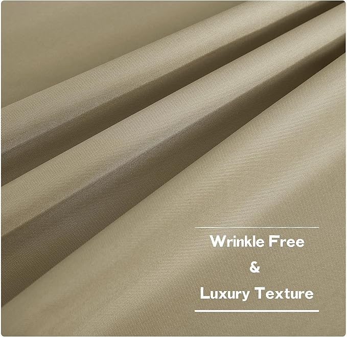 NICETOWN Canvas Patio Curtains for Outdoor Waterproof 2 Panels, Home Fashion - Image 7
