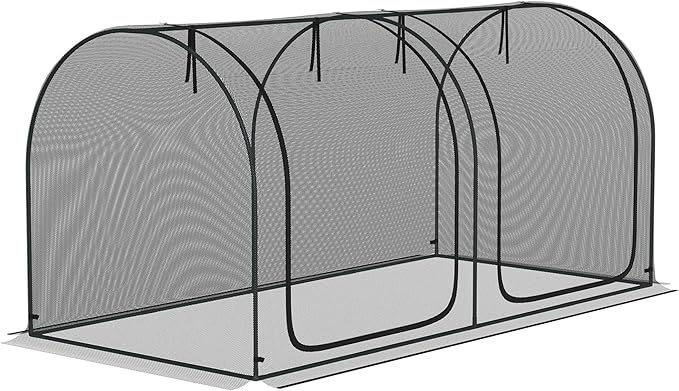 Outsunny 8' x 4' Crop Cage, Plant Protection Tent by Outsunny