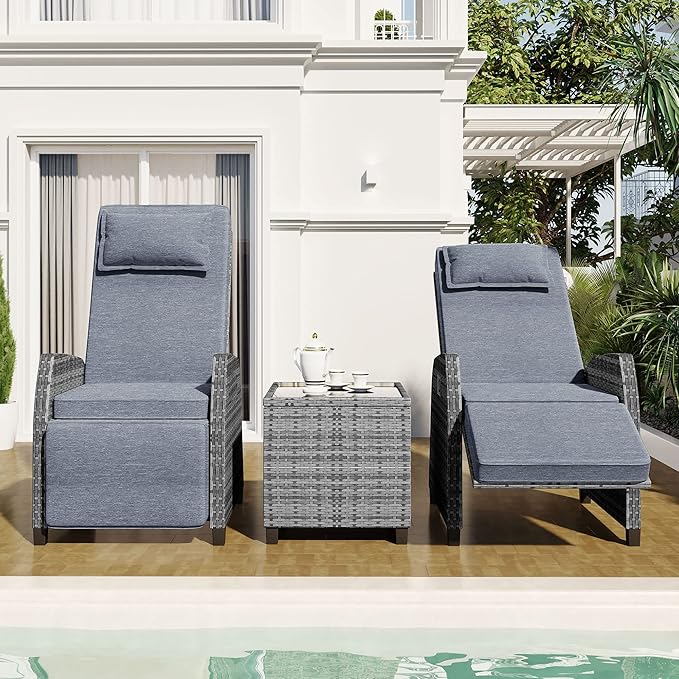 Outdoor Recliners Chair Set of 2 - Image 6