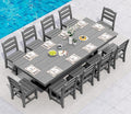 SERWALL 11 Piece Outdoor Dining Set by SERWALL