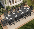 SERWALL Patio Dining Sets for 10 Person, HDPE Dining Set by SERWALL