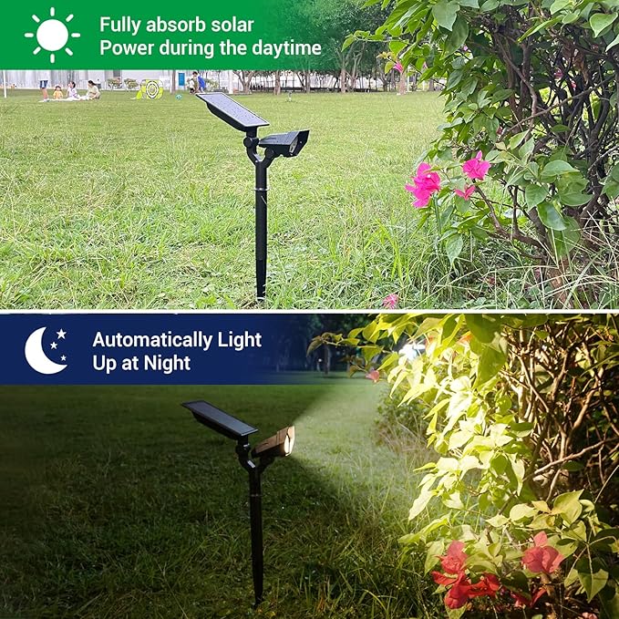Solar Spotlights Outdoor, 4 Modes Solar Landscape Spot Light - Image 4