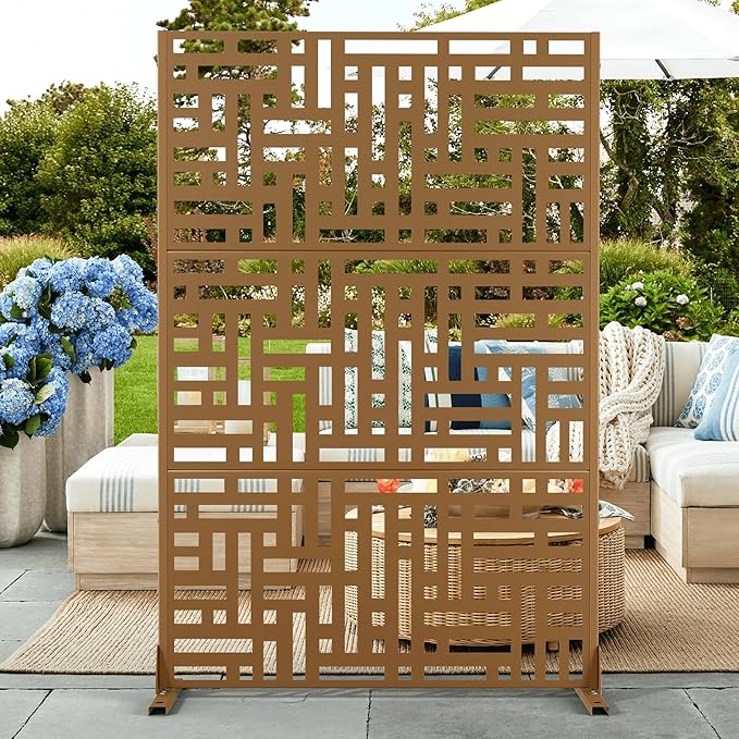 Outdoor Privacy Screen, Freestanding Privacy Fence Panels by FENCY