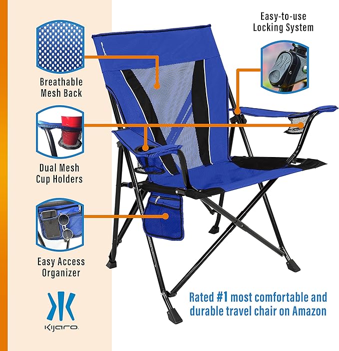 Kijaro XXL Dual Lock Portable Camping Chair - Image 5