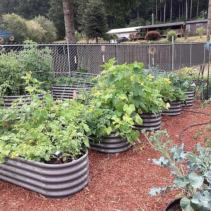 A ANLEOLIFE 4-Pack 6X3X1.5ft & 6X2X1.5ft Deep Root Galvanized Raised Garden - Image 4