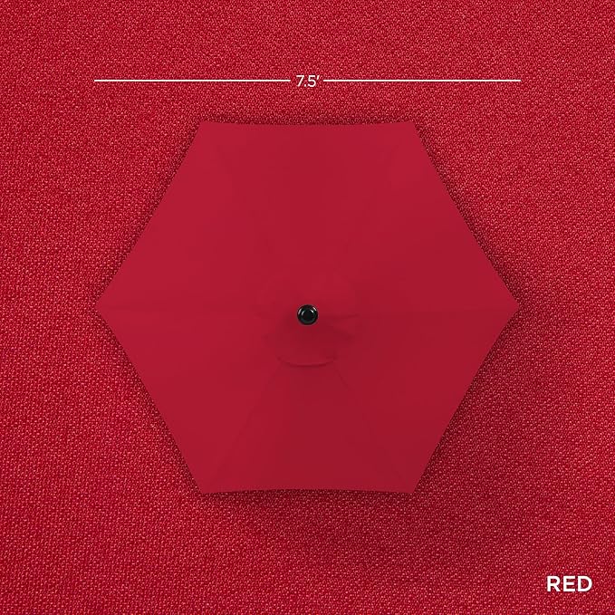 Best Choice Products 7.5ft Heavy-Duty Round Outdoor Market Table Patio Umbrella - Image 4