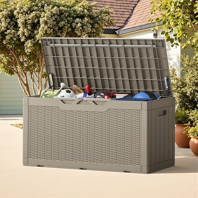 Greesum Outdoor Storage Box 100 Gallon Storage Bin - Image 3