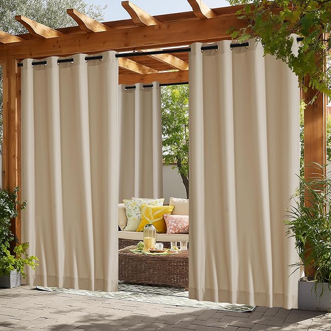 NICETOWN Canvas Outdoor Curtains - Image 2
