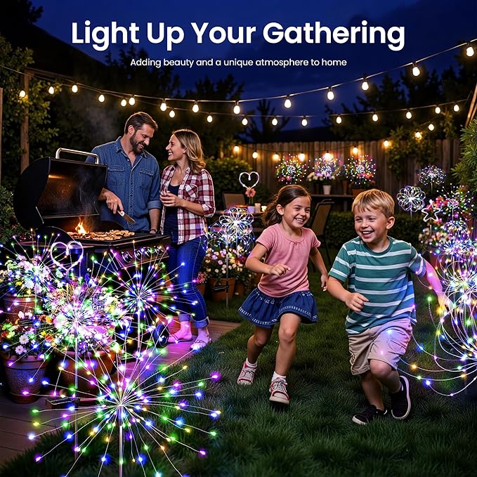 Solar Lights Outdoor, 120LED 4pack Fairy Garden Lights Decor - Image 9