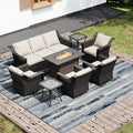 Joyside Wicker Patio Furniture Sets, 8 Pieces Upgraded Large Size Outdoor by Joyside