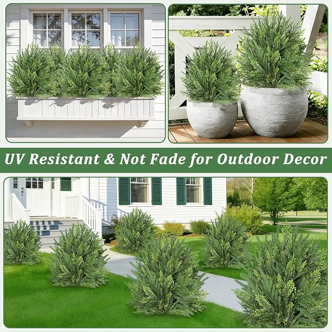 2 Pack Artificial Cypress Topiary Ball Trees - Image 7