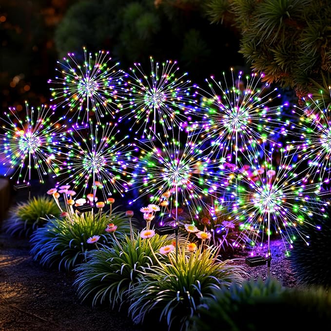 Solar Lights Outdoor, 120LED 8pack Fairy Garden Lights Decor by Suncket
