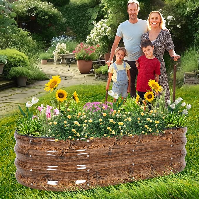 1MORE Galvanized Raised Garden Bed- Planter Garden Boxes Outdoor, Raised Beds - Image 5
