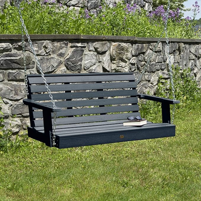 Highwood Weatherly Porch Swing, 4 Feet, Federal Blue - Image 2
