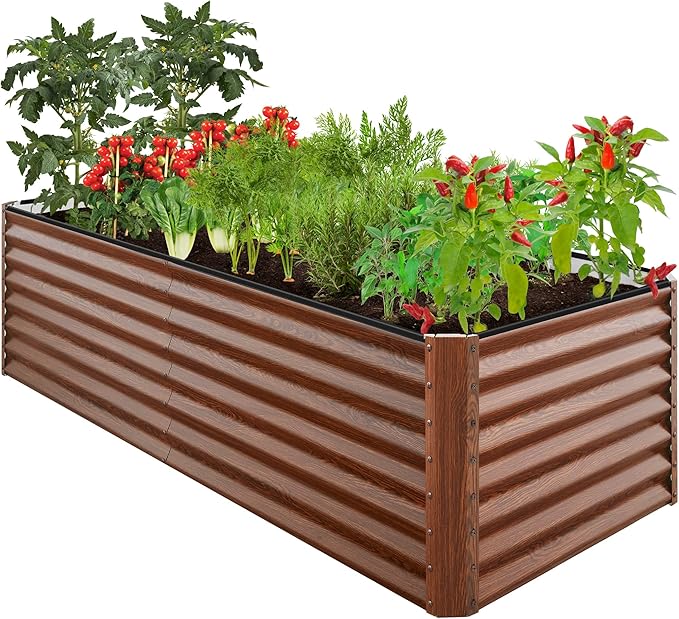 Best Choice Products 8x4x2ft Outdoor Metal Raised Garden Bed, Deep Root Planter by BestChoiceProducts