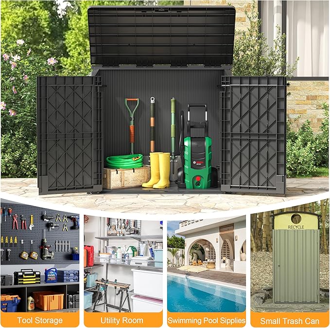 LHBcraft Outdoor Storage Cabinet 36 Cu Ft - Image 6