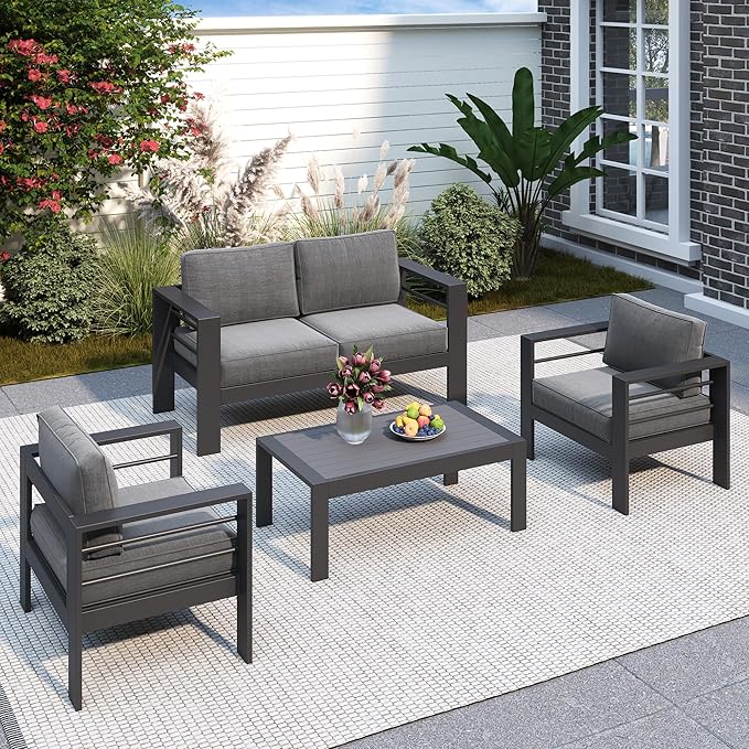 Solaste Aluminum Patio Furniture Set by Solaste