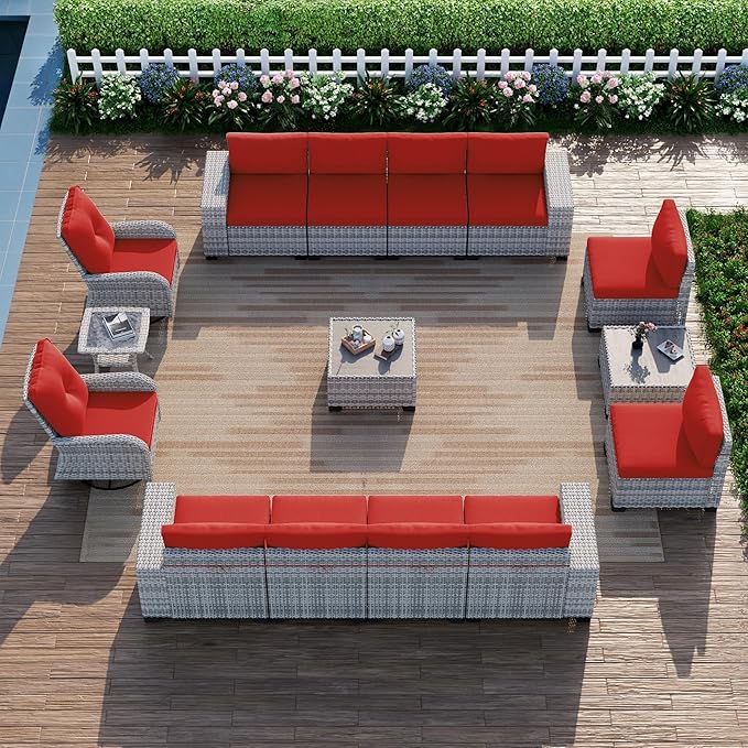 15-Piece Outdoor Patio Furniture Set by MuphyersPatioFurniture