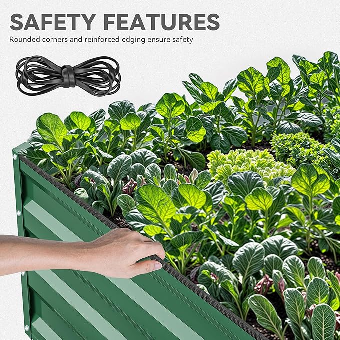 YITAHOME 144x48x12 in Galvanized Raised Garden Bed Kit, Large Metal Planter Box - Image 6