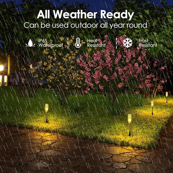 B-right LED Pathway Lights Outdoor, Extendable IP65 Waterproof Outdoor Garden - Image 3