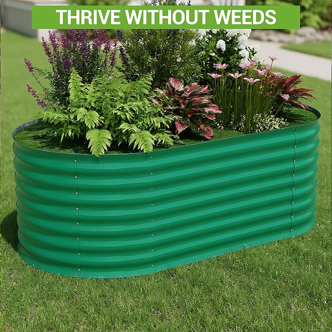 Garvee 6x3x2 ft Galvanized Raised Garden Bed Outdoor, 24 in Tall Metal Planter - Image 9
