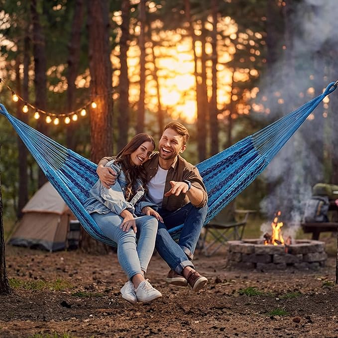 Sunnydaze Handwoven XXL Thick Cord Mayan Double Hammock - Image 7